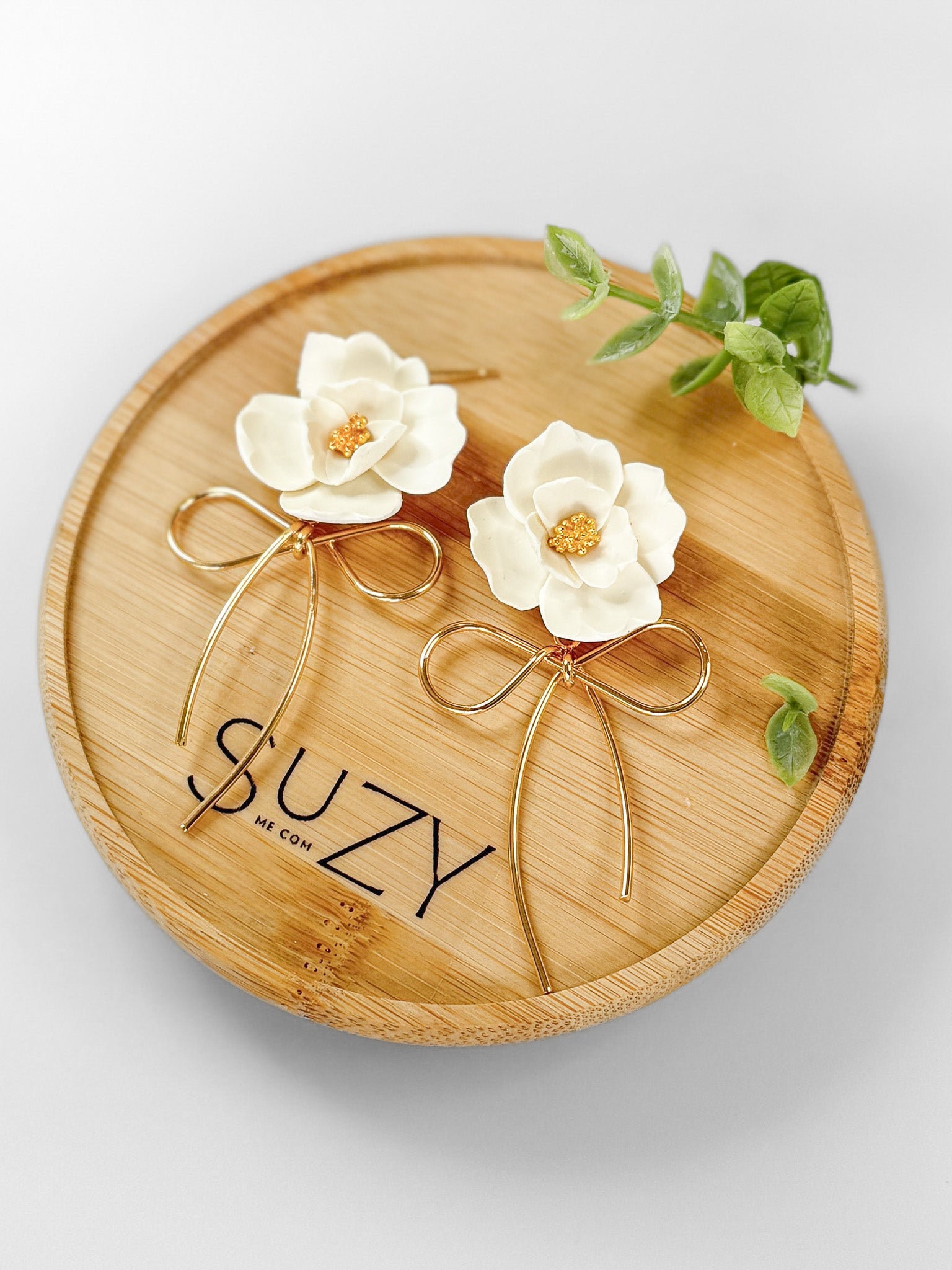 SUZY18 Everyday, Lightweight Floral Earrings, Handmade Polymer Clay Jewelry, Trendy Soft Pastel Colors