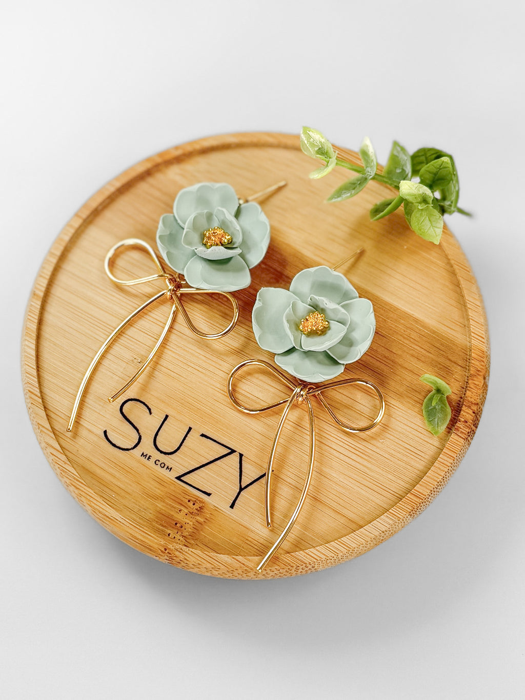 SUZY18 Everyday, Lightweight Floral Earrings, Handmade Polymer Clay Jewelry, Trendy Soft Pastel Colors