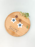 FSS10 Americana Red White and Blue Stars & Stripes Earrings | Patriotic Handmade Polymer Clay Hypoallergenic | 4th of July