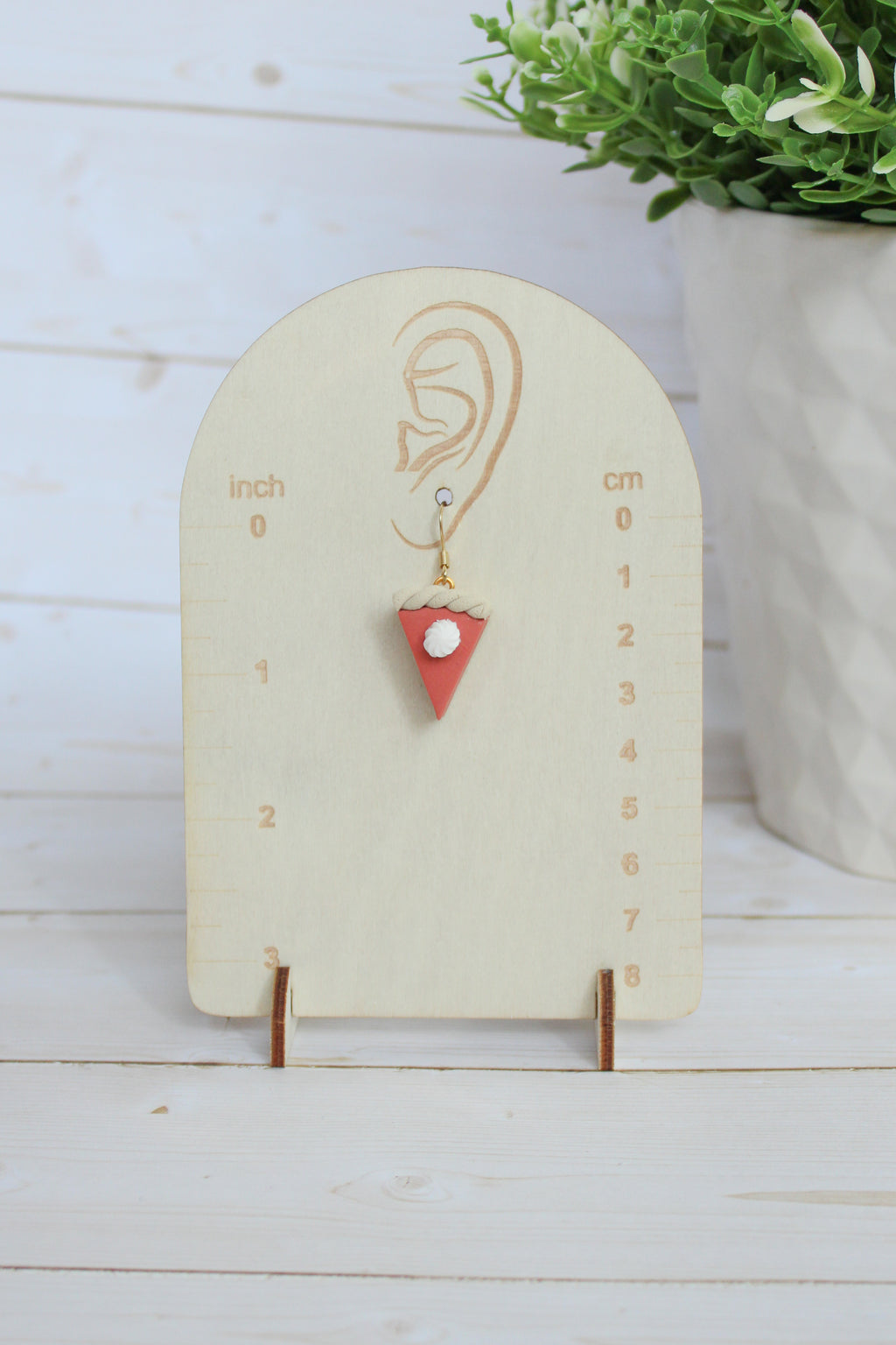 WA8 Whimsical Autumn Pumpkin Pie | Handmade 3D Polymer Clay Pumpkin Dangles | Cute Fall Earrings | Thanksgiving Gift-able and Hypoallergenic