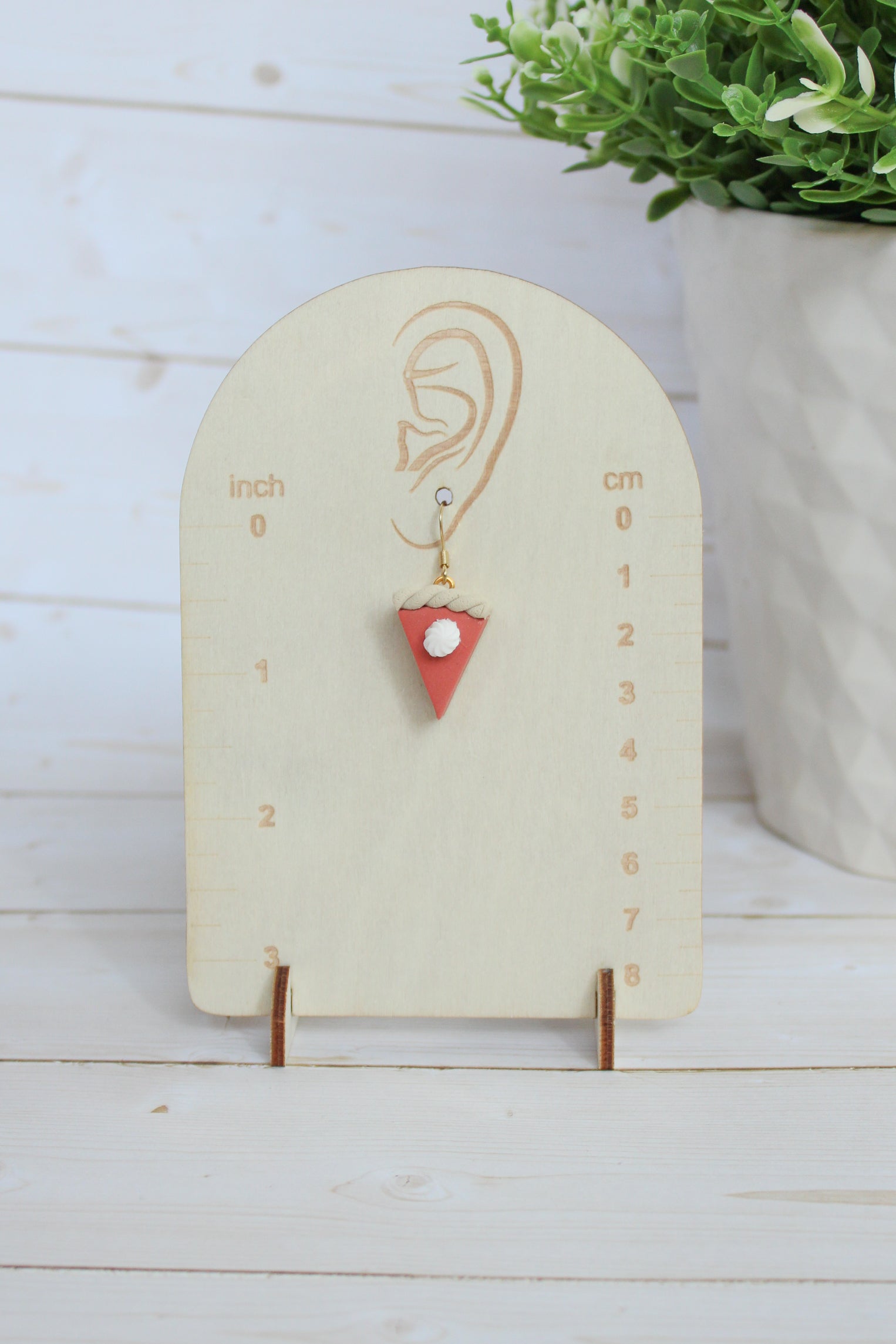 WA8 Whimsical Autumn Pumpkin Pie | Handmade 3D Polymer Clay Pumpkin Dangles | Cute Fall Earrings | Thanksgiving Gift-able and Hypoallergenic