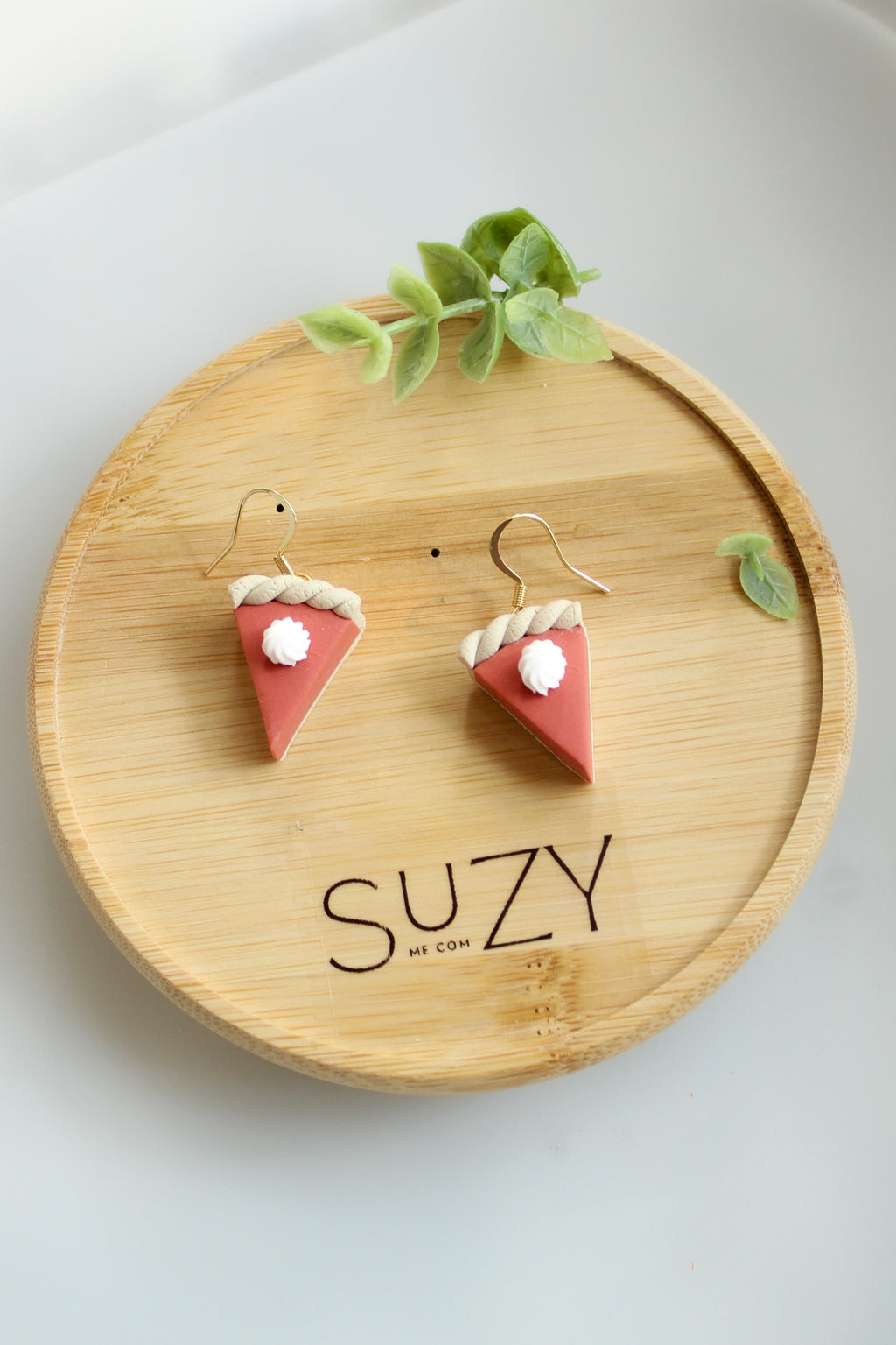 WA8 Whimsical Autumn Pumpkin Pie | Handmade 3D Polymer Clay Pumpkin Dangles | Cute Fall Earrings | Thanksgiving Gift-able and Hypoallergenic
