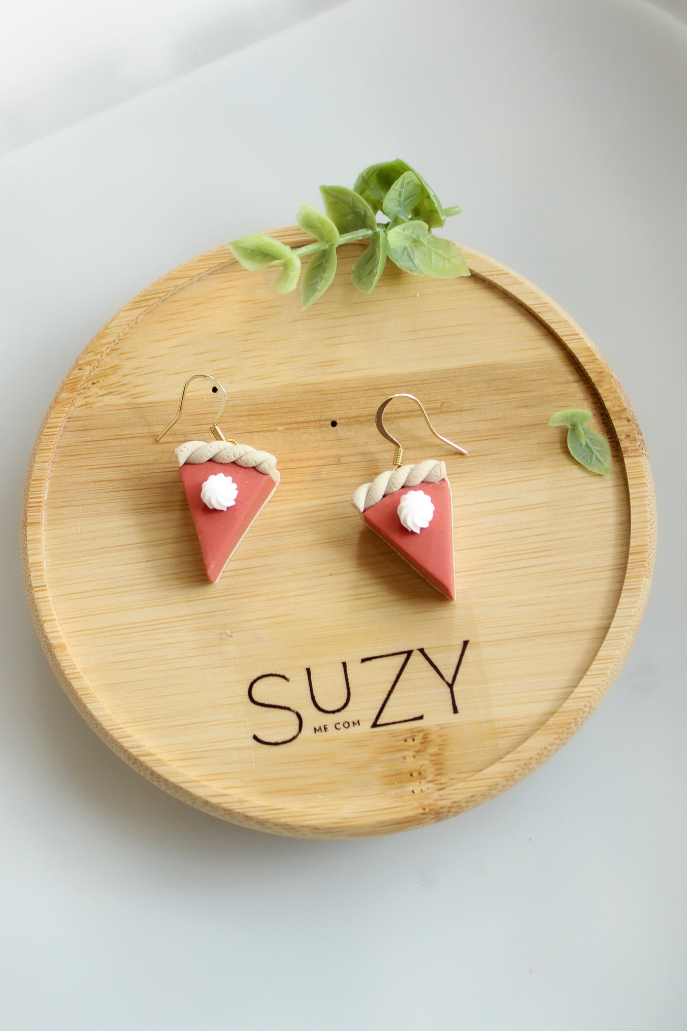 WA8 Whimsical Autumn Pumpkin Pie | Handmade 3D Polymer Clay Pumpkin Dangles | Cute Fall Earrings | Thanksgiving Gift-able and Hypoallergenic