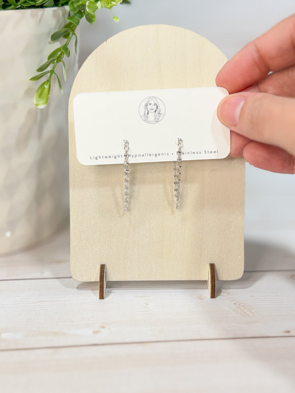 Double Layer Tassel, 925 Sterling Silver, Gold Plated Chain Earrings, Fine Jewelry, Lightweight Everyday wear