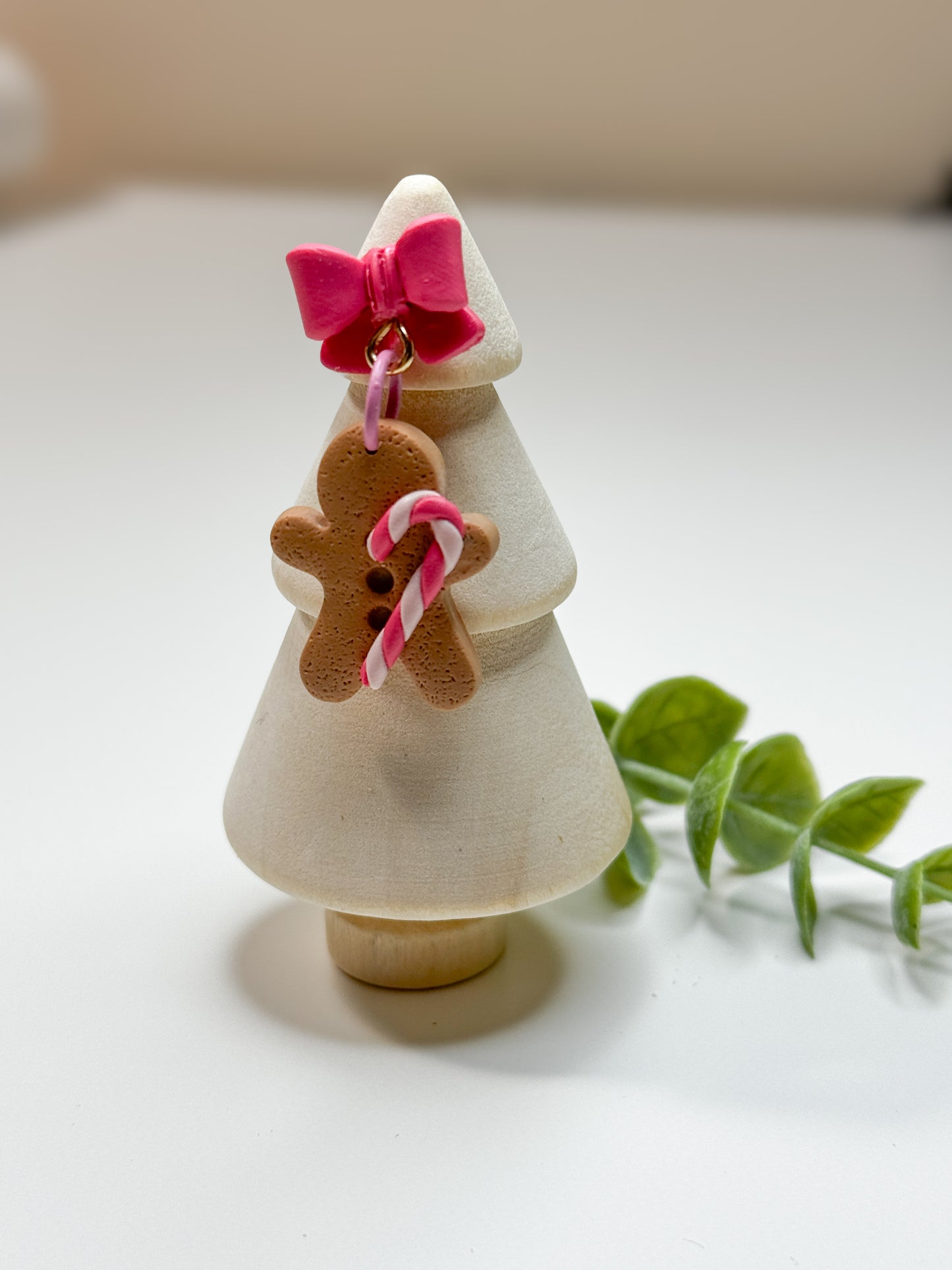 Pink Christmas Gingerbread man