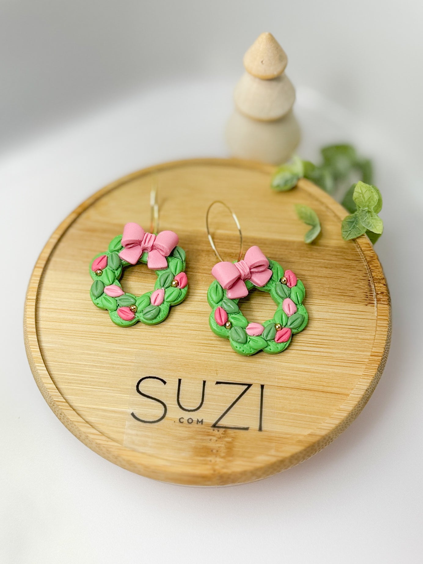 Pink Christmas Garland