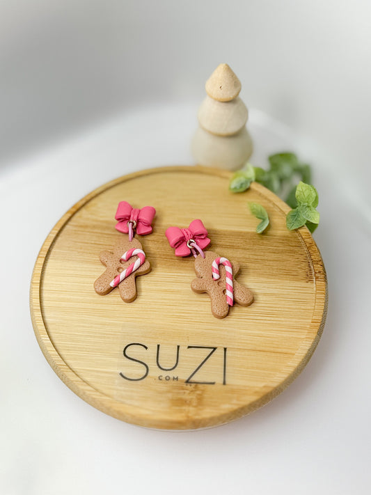 Pink Christmas Gingerbread man