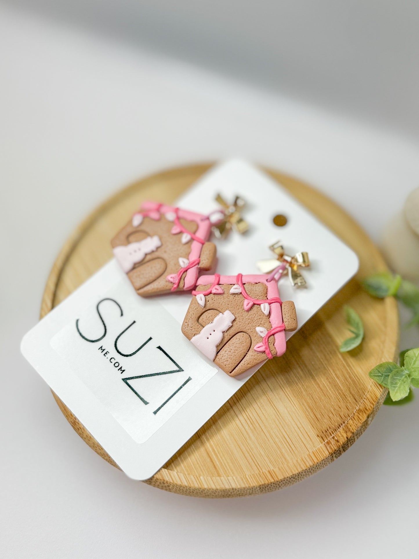 Pink Christmas Gingerbread House